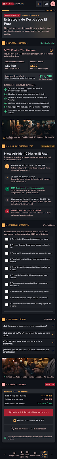 Propuesta piloto y cierre